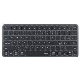 Klávesnice Rapoo UCK-6001 s USB-C multiport hubem 8v1, CZ/SK layout šedá barva
