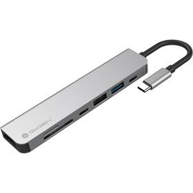  USB Hub GoGEN USB-C, 1x USB-C 2.0, 1x USB-C power, 1x USB A-2.0, 1x USB-A 3.0, HDMI, Card reader