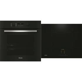Set výrobků Miele H 2465 B OBSW + KM 7361 FL černý

