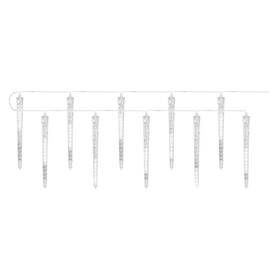 Vánoční osvětlení EMOS 140 LED girlanda - 10x rampouch, 3,6 m, venkovní i vnitřní, studená bílá 
