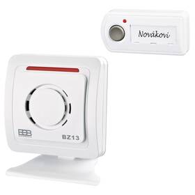Zvonek bezdrátový Elektrobock BZ13, bateriový bílý


