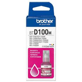 Inkoustová náplň Brother BTD100M, 5000 stran purpurová

