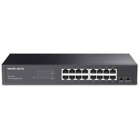 Switch Mercusys MS116GS, 16 port, Gigabit černý

