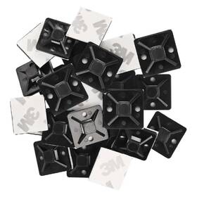 Páska EMOS SAMOLEPICÍ 20×20MM 3M TAPE, 25KS černá

