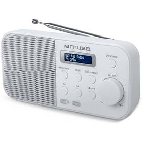 Radiopřijímač s DAB+ MUSE M-109 DBW bílá barva
