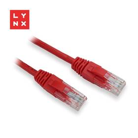 Kabel Lynx UTP patch Cat5e, PVC, CCA, 10m červený

