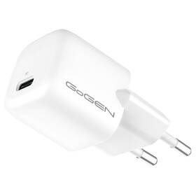 Nabíječka do sítě GoGEN ACHPD130, 1x USB-C PD, 30W bílá


