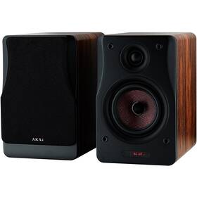 Reproduktory AKAI AHS-600A (2 ks) černý/hnědý

