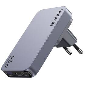 Nabíječka do sítě UGREEN 65W GaN Tech Ultra-Slim stříbrná

