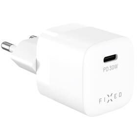 Nabíječka do sítě FIXED Mini GaN, PD 30W, 1xUSB-C bílá


