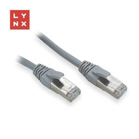 Kabel Lynx FTP patch Cat5e PVC, CCA, 7m šedý

