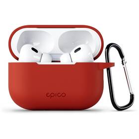 Pouzdro Epico Outdoor Cover s karabinou pro Apple AirPods Pro 2 červené

