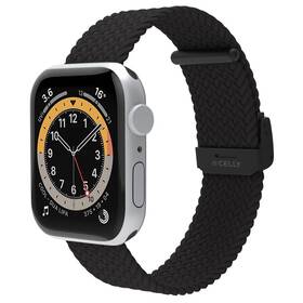 Řemínek Celly opletený na Apple Watch 42/44/45 mm černý

