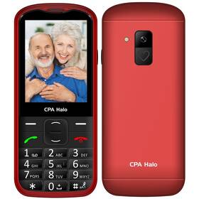 Mobilní telefon CPA Halo 28 Senior (CPA HALO 28 RED) červený - s kosmetickou vadou - 12 měsíců záruka