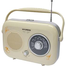 Radiopřijímač Hyundai PR 100B krémová barva
