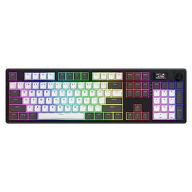 Klávesnice HATOR Skyfall 100 PRO Wireless, US layout černá/bílá


