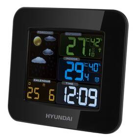 Meteorologická stanice Hyundai WS 8446 černá barva
