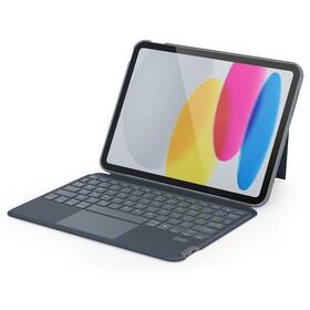 Pouzdro na tablet s klávesnicí Epico na Apple iPad 10.2" (qwerty) šedé

