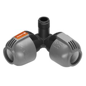 L-spojka Gardena 966409001 25 mm x vnější závit 1/2" černá/šedá


