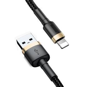 Kabel Baseus Cafule USB/Lightning, 1m černý/zlatý

