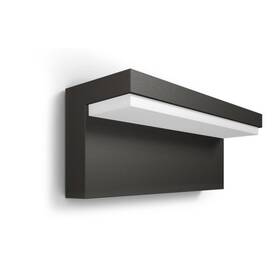 Nástěnné svítidlo Philips Bustan, LED, neutrální bílá - antracitové 


