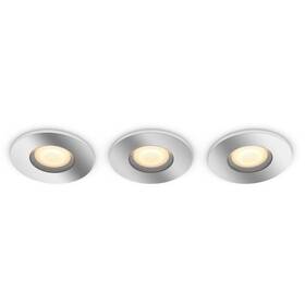 Vestavné svítidlo Philips Adore White Ambiance 3 Spot hliník

