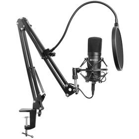 Mikrofon Sandberg Streamer Kit USB černý

