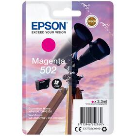 Inkoustová náplň Epson 502, 165 stran purpurová

