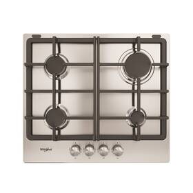 Plynová varná deska Whirlpool TKRL 660 IX nerez
