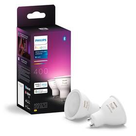 Chytrá žárovka Philips 4.2W, GU10, White and Color Ambiance, 2 ks 


