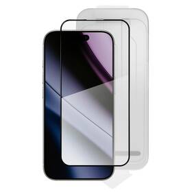 Tvrzené sklo Epico AntiReflective Glass 3D DF na Apple iPhone 14 Pro/15/16 s aplikátorem 

