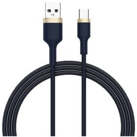 Kabel GoGEN USB-A / USB-C, 1m, opletený modrý

