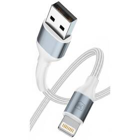 Kabel 3mk Hyper N-SERIES USB/Lightning, 12W, 2m bílý

