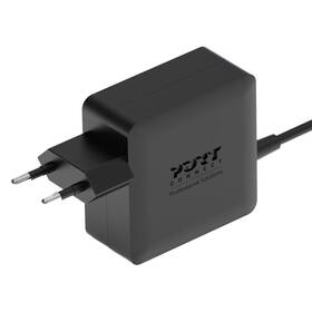 Napájecí adaptér PORT CONNECT USB-C GaN2 RP0739, PLUG-IN PD  65 W černý

