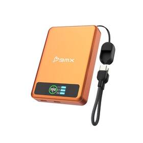 Powerbanka BMX SolidSafe™ 10K Solid-State magnetická oranžová

