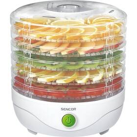 Sušička ovoce Sencor SFD 750WH bílá barva
 Sušička ovoce Sencor SFD 750WH bílá barva