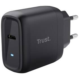 Nabíječka do sítě Trust Maxo 45 W USB-C s kabelem USB-C/USB-C, 2 m černý

