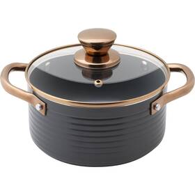 Kastrol s poklicí Lamart LT1239 Orro, 18 cm černý


