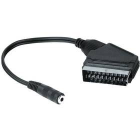 Redukce Hama audio SCART - jack černá

