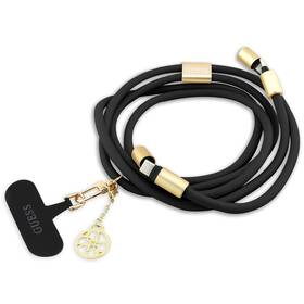 Kabel Guess Crossbody 4G Charm USB-C/USB-C černý

