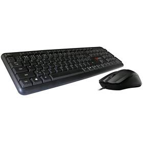 Klávesnice s myší C-Tech KBM-102, CZ/SK černá

