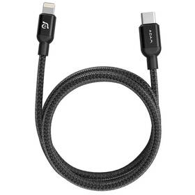 Kabel ADAM Elements AE PeAk II C300B USB-C/Lightning, 0,3 m černý

