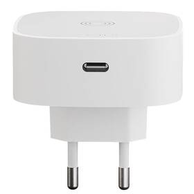 Nabíječka do sítě ZENS USB-C + bezdrátové nabíjení bílá

