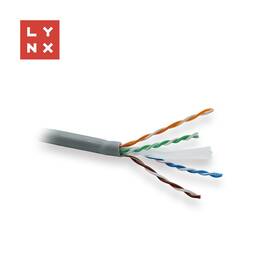 Kabel Lynx UTP Cat6, LSOH, celoměděný, vnitřní, box 305m šedý


