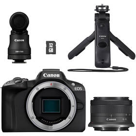 Digitální fotoaparát Canon R50 + RF-S 18-45 mm IS STM CREATOR KIT černý


