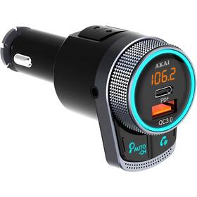 FM Transmitter AKAI FMT-80BT černý

