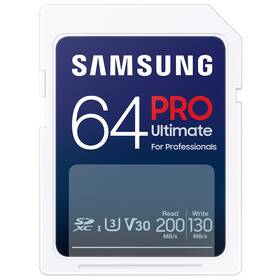 Paměťová karta Samsung SDXC PRO Ultimate 64GB (200R/130W) 
