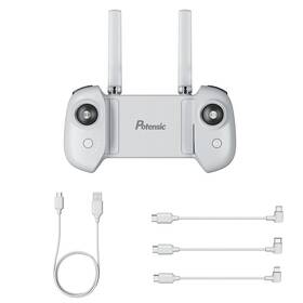  Dálkový ovladač Potensic Atom, napájecí kabel a 3 propojovací kabely (micro USB, USB-C, Lightning)