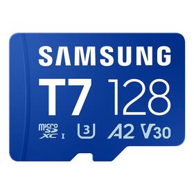 Paměťová karta Samsung T7 MicroSDXC 128GB UHS-I U3 (170R) (MB-MB128T/WW) modrá