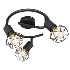 Bodové svítidlo GLOBO Xara I, 3xE14, 40W, spirála černé

